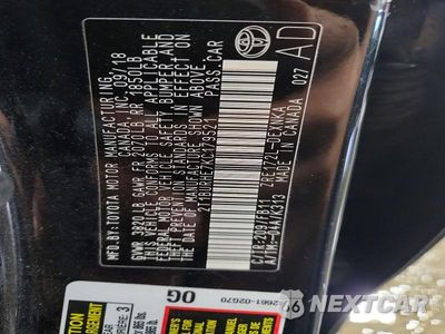 Zdjęcie 13 z 13 samochodu: 2019 TOYOTA COROLLA LE VIN:2T1BURHE7KC179521 - miniatura