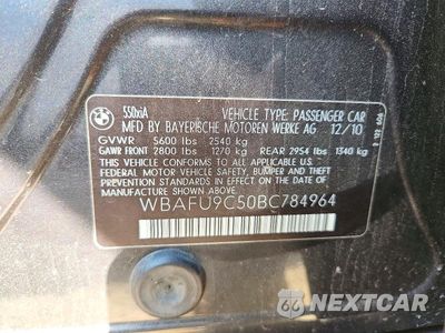 Zdjęcie 12 z 12 samochodu: 2011 BMW 550 XI VIN:WBAFU9C50BC784964 - miniatura