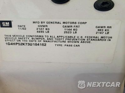 Zdjęcie 12 z 12 samochodu: 2003 BUICK LESABRE CUSTOM VIN:1G4HP52K73U184162 - miniatura