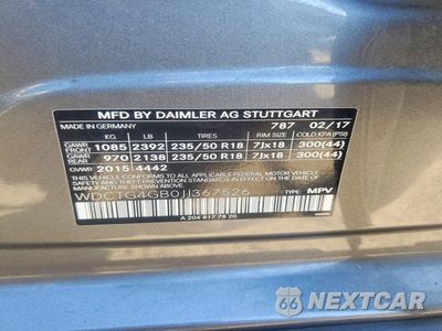 Zdjęcie 12 z 12 samochodu: 2018 MERCEDES-BENZ GLA 250 4MATIC VIN:WDCTG4GB0JJ367526 - miniatura