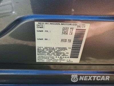 Zdjęcie 14 z 14 samochodu: 2019 NISSAN LEAF SL PLUS VIN:1N4BZ1CP1KC318164 - miniatura