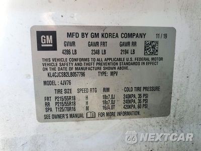 Zdjęcie 13 z 13 samochodu: 2020 BUICK ENCORE ESSENCE VIN:KL4CJCSB2LB057796 - miniatura