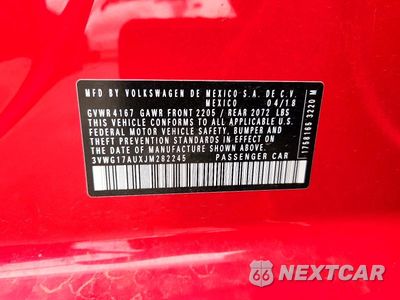 Zdjęcie 13 z 13 samochodu: 2018 VOLKSWAGEN GOLF S VIN:3VWG17AUXJM282245 - miniatura