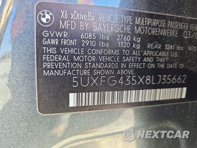 Zdjęcie 13 z 13 samochodu: 2008 BMW X6 XDRIVE35I VIN:5UXFG435X8LJ35662 - miniatura