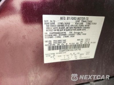 Zdjęcie 13 z 13 samochodu: 2011 FORD TAURUS SE VIN:1FAHP2DWXBG109798 - miniatura