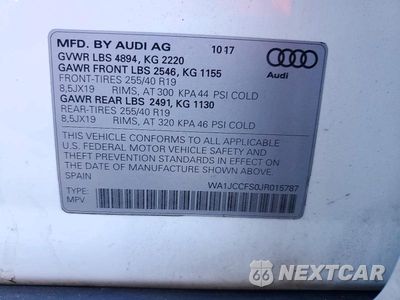 Zdjęcie 13 z 13 samochodu: 2018 AUDI Q3 PREMIUM PLUS VIN:WA1JCCFS0JR015787 - miniatura