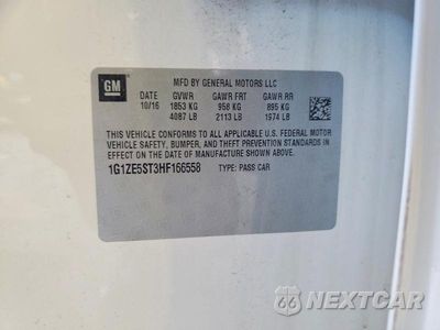 Zdjęcie 12 z 12 samochodu: 2017 CHEVROLET MALIBU LT VIN:1G1ZE5ST3HF166558 - miniatura