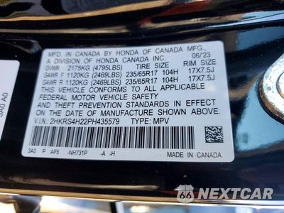 Zdjęcie 13 z 13 samochodu: 2023 HONDA CR-V LX VIN:2HKRS4H22PH435579 - miniatura