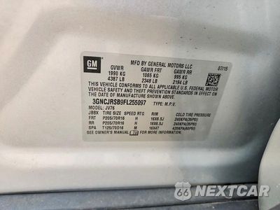 Zdjęcie 13 z 13 samochodu: 2015 CHEVROLET TRAX 1LT VIN:3GNCJRSB9FL255097 - miniatura