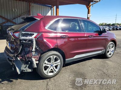 Trzecie zdjęcie samochodu z tyłu: 2018 FORD EDGE TITANIUM VIN:2FMPK4K98JBC44356 - miniatura