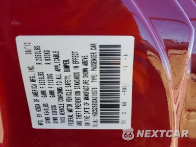 Zdjęcie 12 z 12 samochodu: 2012 HONDA ACCORD EXL VIN:1HGCS2B80CA010579 - miniatura
