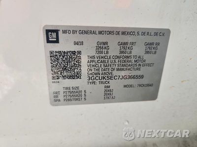 Zdjęcie 12 z 12 samochodu: 2018 CHEVROLET SILVERADO K1500 LTZ VIN:3GCUKSEC7JG366559 - miniatura
