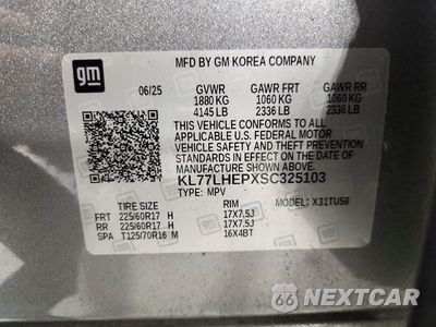 Zdjęcie 13 z 13 samochodu: 2025 CHEVROLET TRAX 1LT VIN:KL77LHEPXSC325103 - miniatura