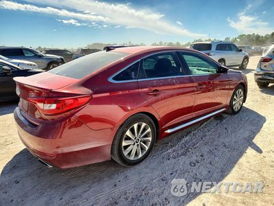 Trzecie zdjęcie samochodu z tyłu: 2016 HYUNDAI SONATA SPORT VIN:5NPE34AF9GH318378 - miniatura