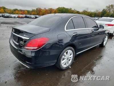 Trzecie zdjęcie samochodu z tyłu: 2019 MERCEDES-BENZ C 300 4MATIC VIN:55SWF8EB4KU302069 - miniatura