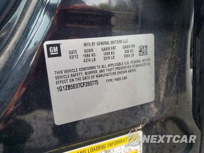 Zdjęcie 12 z 12 samochodu: 2012 CHEVROLET MALIBU LS VIN:1G1ZB5E07CF280775 - miniatura