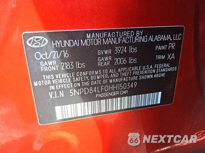 Zdjęcie 12 z 12 samochodu: 2017 HYUNDAI ELANTRA SE VIN:5NPD84LF0HH150349 - miniatura