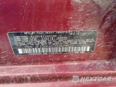 Zdjęcie 12 z 12 samochodu: 2011 SUBARU IMPREZA 2.5I VIN:JF1GH6A69BH829429 - miniatura