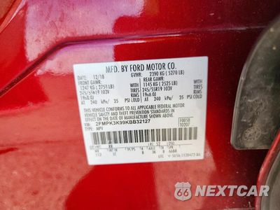 Zdjęcie 12 z 12 samochodu: 2019 FORD EDGE TITANIUM VIN:2FMPK3K99KBB32127 - miniatura