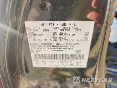 Zdjęcie 12 z 12 samochodu: 2011 FORD ESCAPE XLT VIN:1FMCU9DG7BKA96399 - miniatura