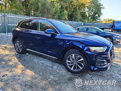Czwarte zdjęcie samochodu z boku: 2021 AUDI Q5 PREMIUM VIN:WA1AAAFY3M2037343 - miniatura