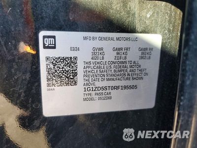 Zdjęcie 13 z 13 samochodu: 2024 CHEVROLET MALIBU LT VIN:1G1ZD5ST0RF195505 - miniatura