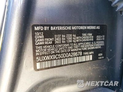 Zdjęcie 13 z 13 samochodu: 2013 BMW X3 XDRIVE28I VIN:5UXWX9C50D0A28678 - miniatura