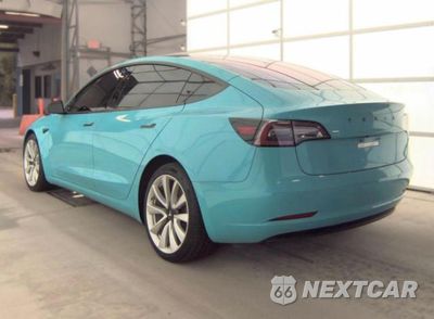Trzecie zdjęcie samochodu z tyłu: 2018 TESLA MODEL 3 VIN:5YJ3E1EB0JF182543 - miniatura