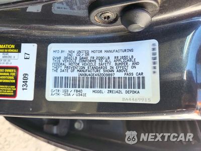 Zdjęcie 12 z 12 samochodu: 2009 TOYOTA COROLLA LE VIN:1NXBU40E49Z009897 - miniatura