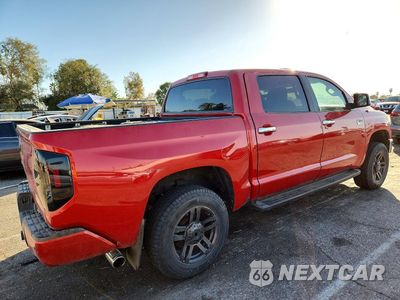 Trzecie zdjęcie samochodu z tyłu: 2014 TOYOTA TUNDRA CREWMAX PLATINUM VIN:5TFAY5F14EX392733 - miniatura