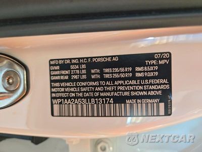 Zdjęcie 13 z 13 samochodu: 2020 PORSCHE MACAN VIN:WP1AA2A53LLB13174 - miniatura