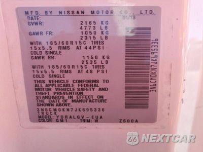 Zdjęcie 13 z 13 samochodu: 2018 NISSAN NV200 SV VIN:3N6CM0KN7JK695336 - miniatura