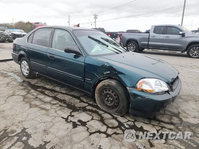 Czwarte zdjęcie samochodu z boku: 1997 HONDA CIVIC LX VIN:2HGEJ6673VH566071 - miniatura
