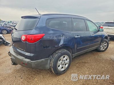 Trzecie zdjęcie samochodu z tyłu: 2012 CHEVROLET TRAVERSE LS VIN:1GNKREED5CJ370227 - miniatura