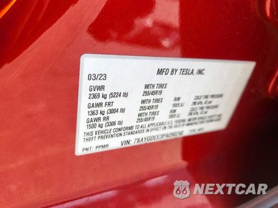 Zdjęcie 23 z 24 samochodu: 2023 TESLA MODEL Y VIN:7SAYGDEE3PA090248 - miniatura