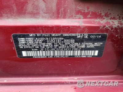 Zdjęcie 12 z 12 samochodu: 2014 SUBARU IMPREZA PREMIUM VIN:JF1GJAC65EH017862 - miniatura