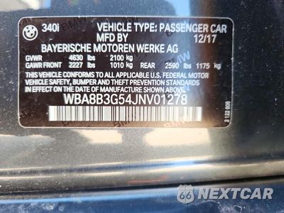 Zdjęcie 12 z 12 samochodu: 2018 BMW 340 I VIN:WBA8B3G54JNV01278 - miniatura