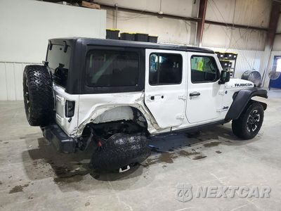 Trzecie zdjęcie samochodu z tyłu: 2024 JEEP WRANGLER RUBICON 4XE VIN:1C4RJXR63RW292421 - miniatura