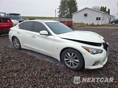 Czwarte zdjęcie samochodu z boku: 2015 INFINITI Q50 PREMIUM VIN:JN1BV7AR1FM408463 - miniatura