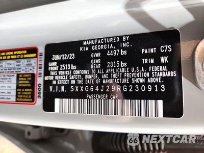 Zdjęcie 13 z 13 samochodu: 2024 KIA K5 GT LINE VIN:5XXG64J29RG230913 - miniatura