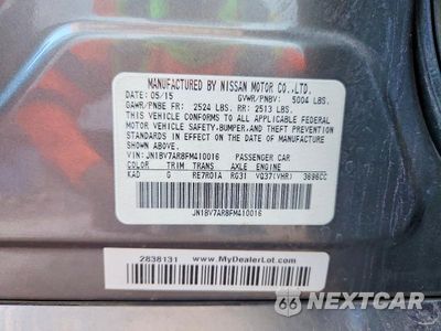 Zdjęcie 12 z 12 samochodu: 2015 INFINITI Q50 PREMIUM VIN:JN1BV7AR8FM410016 - miniatura