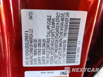 Zdjęcie 13 z 13 samochodu: 2023 HONDA ACCORD LX VIN:1HGCY1F24PA027583 - miniatura