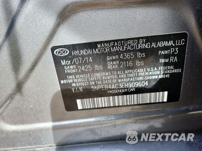 Zdjęcie 13 z 13 samochodu: 2014 HYUNDAI SONATA GLS VIN:5NPEB4AC3EH909604 - miniatura
