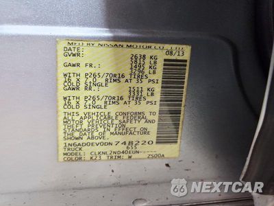 Zdjęcie 12 z 12 samochodu: 2013 NISSAN FRONTIER S VIN:1N6AD0EV0DN748220 - miniatura