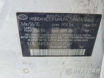 Zdjęcie 13 z 13 samochodu: 2020 HYUNDAI ELANTRA VALUE EDITION VIN:5NPD84LF5LH595369 - miniatura