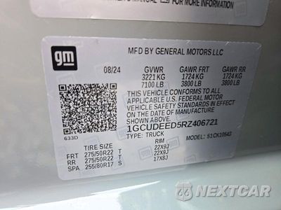 Zdjęcie 12 z 12 samochodu: 2024 CHEVROLET SILVERADO K1500 RST VIN:1GCUDEED5RZ406721 - miniatura
