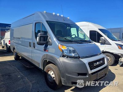 Czwarte zdjęcie samochodu z boku: 2021 RAM PROMASTER 3500 DELIVERY VAN VIN:3C6MRVJGXME535650 - miniatura