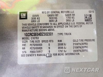 Zdjęcie 12 z 12 samochodu: 2013 CHEVROLET SILVERADO C1500 LT VIN:1GCRCSE04DZ302301 - miniatura