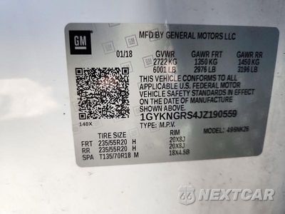 Zdjęcie 13 z 13 samochodu: 2018 CADILLAC XT5 PLATINUM VIN:1GYKNGRS4JZ190559 - miniatura