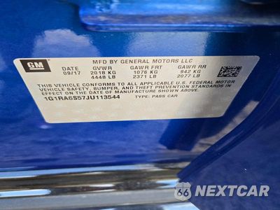 Zdjęcie 12 z 12 samochodu: 2018 CHEVROLET VOLT LT VIN:1G1RA6S57JU113544 - miniatura